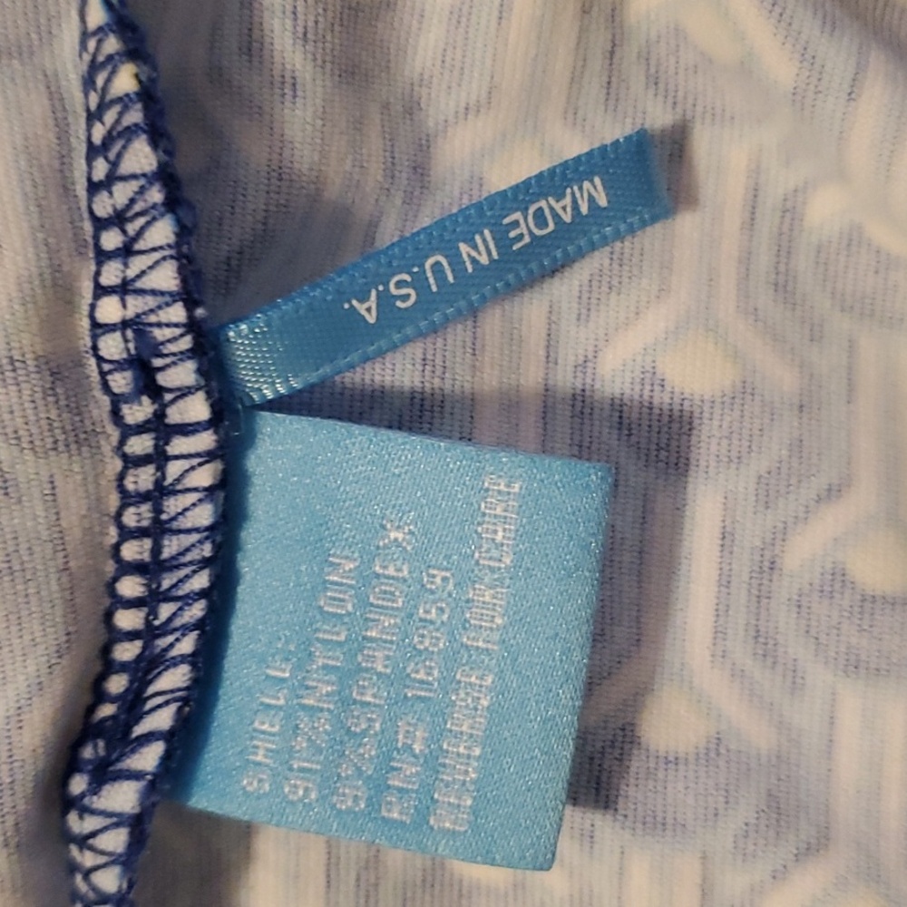J. McLaughlin Halter Dress, Blue & White, Size L - Picture 6 of 10